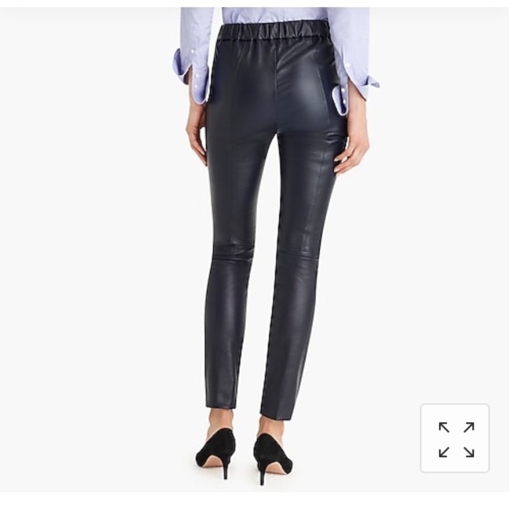 100% leather jcrew leggings
